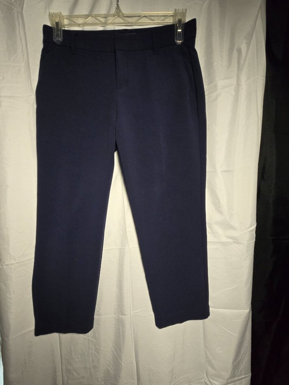 Old Navy Harper Mid Rise Cropped Pants Women’s 6 Blue Stretch Career
